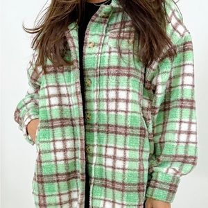 Shop Talulah Stowe Teddy Shacket NWT